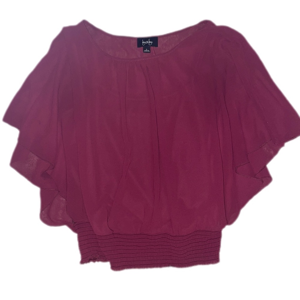 By & By Women's Blouse in Maroon